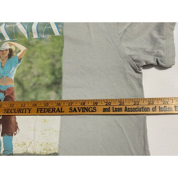 Shania Twain Band T-Shirt Ladies Size Large Grey Short Sleeve Country Music - Picture 3 of 10